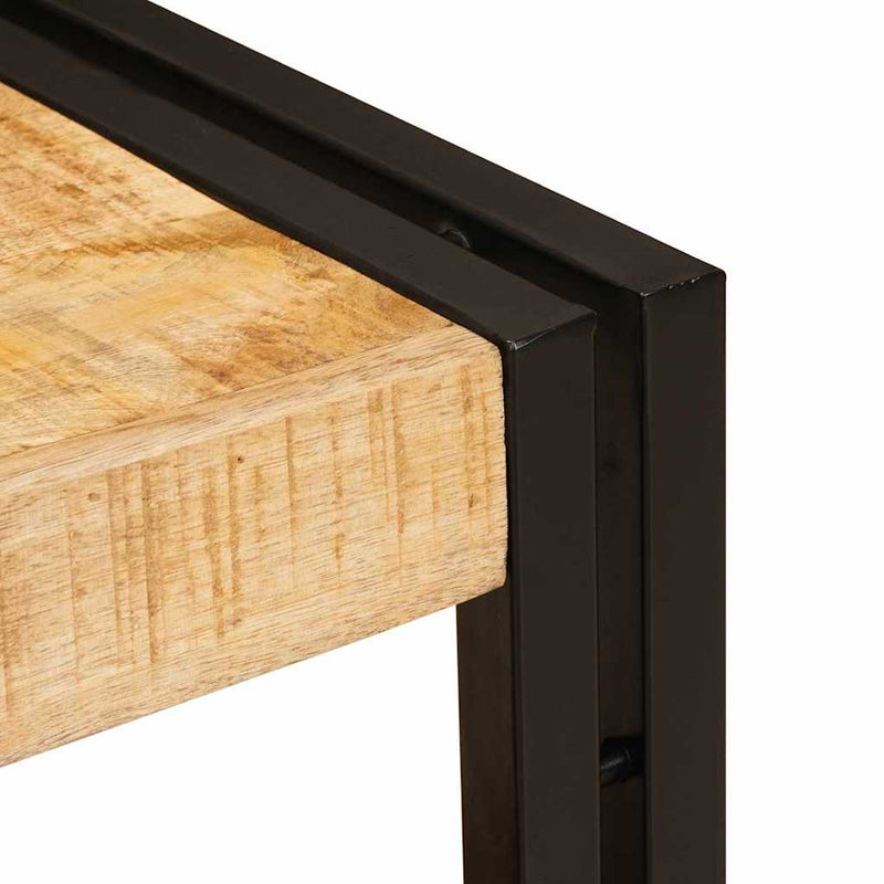 vidaXL Fürdőszobai mosdószekrény 71 x 33 x 58 cm Tömör mangófa és vas