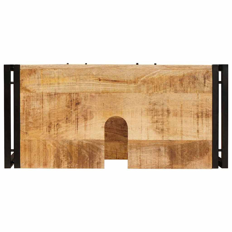 vidaXL Fürdőszobai mosdószekrény 71 x 33 x 58 cm Tömör mangófa és vas