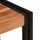 vidaXL Fürdőszobai mosdószekrény 71 x 33 x 58 cm Tömör akácfa és vas