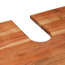 vidaXL Fürdőszobai mosdószekrény 71 x 33 x 58 cm Tömör akácfa és vas