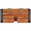 vidaXL Fürdőszobai mosdószekrény 71 x 33 x 58 cm Tömör akácfa és vas