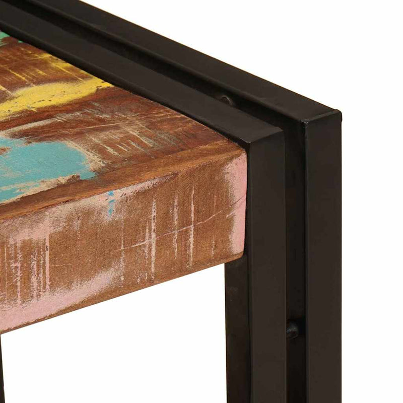 vidaXL Fürdőszobai mosdószekrény Tömör újrahasznosított fa és Vas