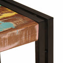 vidaXL Fürdőszobai mosdószekrény Tömör újrahasznosított fa és Vas