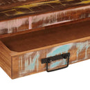 vidaXL Fürdőszobai mosdószekrény Tömör újrahasznosított fa és Vas