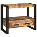 vidaXL Fürdőszobai mosdószekrény Tömör újrahasznosított fa és Vas