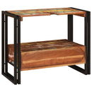 vidaXL Fürdőszobai mosdószekrény Tömör újrahasznosított fa és Vas