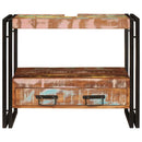 vidaXL Fürdőszobai mosdószekrény Tömör újrahasznosított fa és Vas