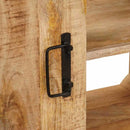 vidaXL Fürdőszobai mosdószekrény 71 x 33 x 58 cm Tömör mangófa és vas