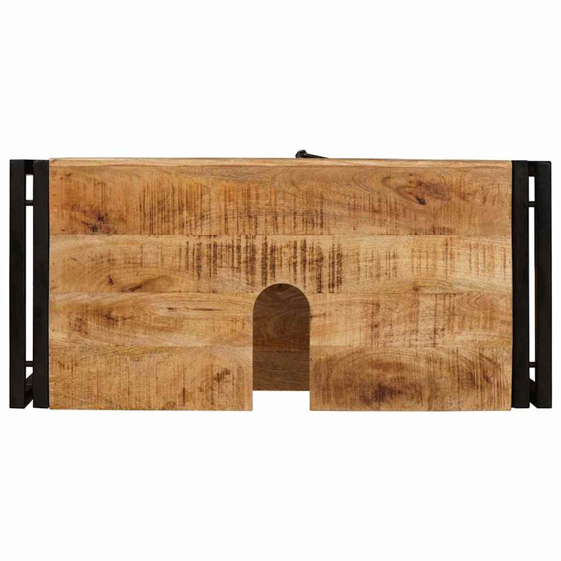 vidaXL Fürdőszobai mosdószekrény 71 x 33 x 58 cm Tömör mangófa és vas