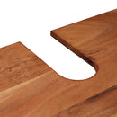 vidaXL Fürdőszobai mosdószekrény 71 x 33 x 58 cm Tömör akácfa és vas