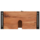 vidaXL Fürdőszobai mosdószekrény 71 x 33 x 58 cm Tömör akácfa és vas