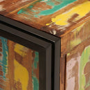 vidaXL Fürdőszobai mosdószekrény Tömör újrahasznosított fa és Vas