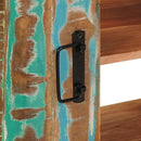 vidaXL Fürdőszobai mosdószekrény Tömör újrahasznosított fa és Vas