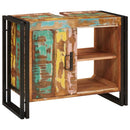 vidaXL Fürdőszobai mosdószekrény Tömör újrahasznosított fa és Vas