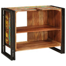 vidaXL Fürdőszobai mosdószekrény Tömör újrahasznosított fa és Vas