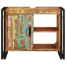 vidaXL Fürdőszobai mosdószekrény Tömör újrahasznosított fa és Vas