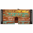 vidaXL Fürdőszobai mosdószekrény Tömör újrahasznosított fa és Vas