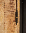 vidaXL Éjjeliszekrény Barna Masszív, durva mangófából készült