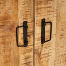 vidaXL Éjjeliszekrény Barna Masszív, durva mangófából készült