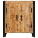 vidaXL Éjjeliszekrény Barna Masszív, durva mangófából készült