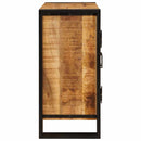 vidaXL Éjjeliszekrény Barna Masszív, durva mangófából készült
