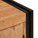 vidaXL Éjjeliszekrény Barna 66 x 35 x 76 cm tömör akácfa