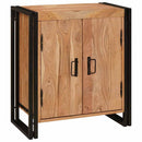 vidaXL Éjjeliszekrény Barna 66 x 35 x 76 cm tömör akácfa