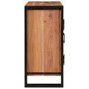 vidaXL Éjjeliszekrény Barna 38 x 33 x 58 cm tömör akácfa