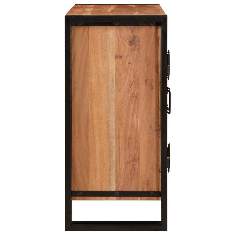 vidaXL Éjjeliszekrény Barna 38 x 33 x 58 cm tömör akácfa