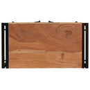vidaXL Éjjeliszekrény Barna 66 x 35 x 76 cm tömör akácfa