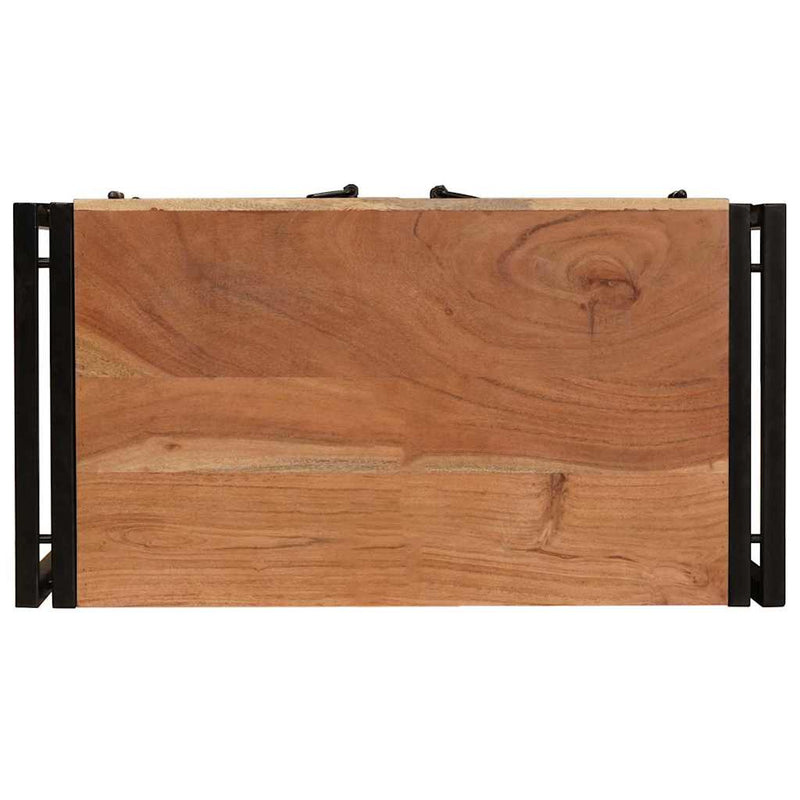 vidaXL Éjjeliszekrény Barna 38 x 33 x 58 cm tömör akácfa