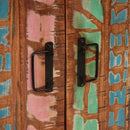 vidaXL Éjjeliszekrény Sokszínű tömör újrahasznosított fa