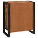 vidaXL Éjjeliszekrény Sokszínű tömör újrahasznosított fa