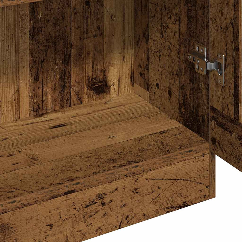 vidaXL antik fa színű szerelt fa magasszekrény 82,5 x 30,5 x 185 cm