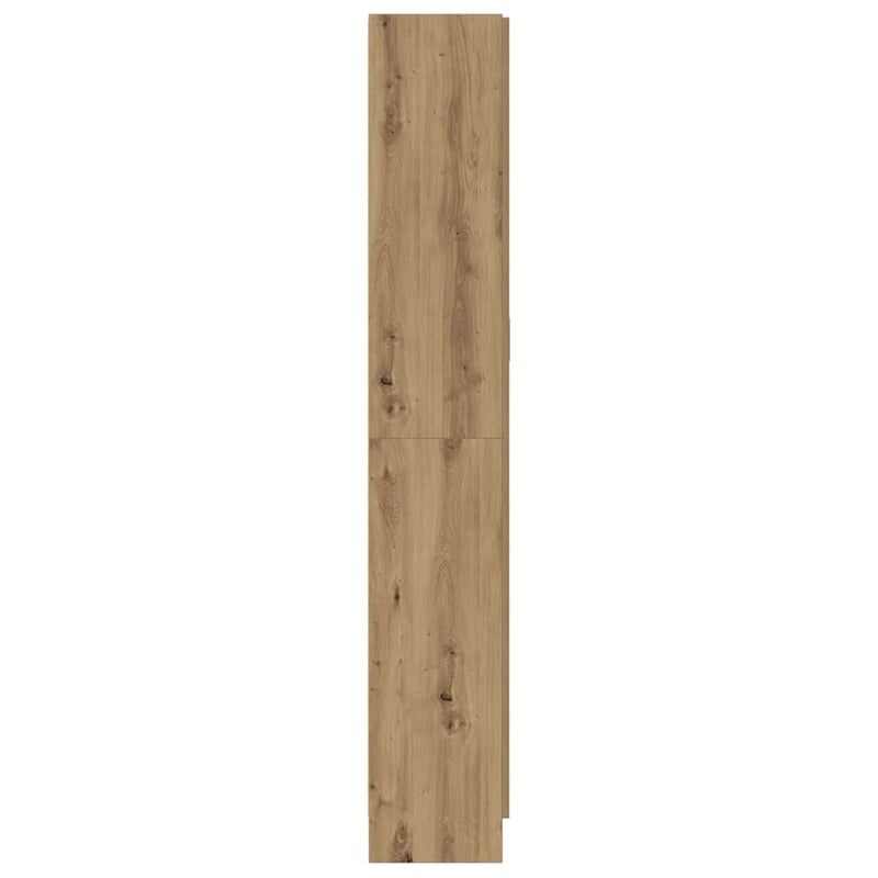 vidaXL kézműves tölgy színű szerelt fa magasszekrény 82,5x30,5x185 cm