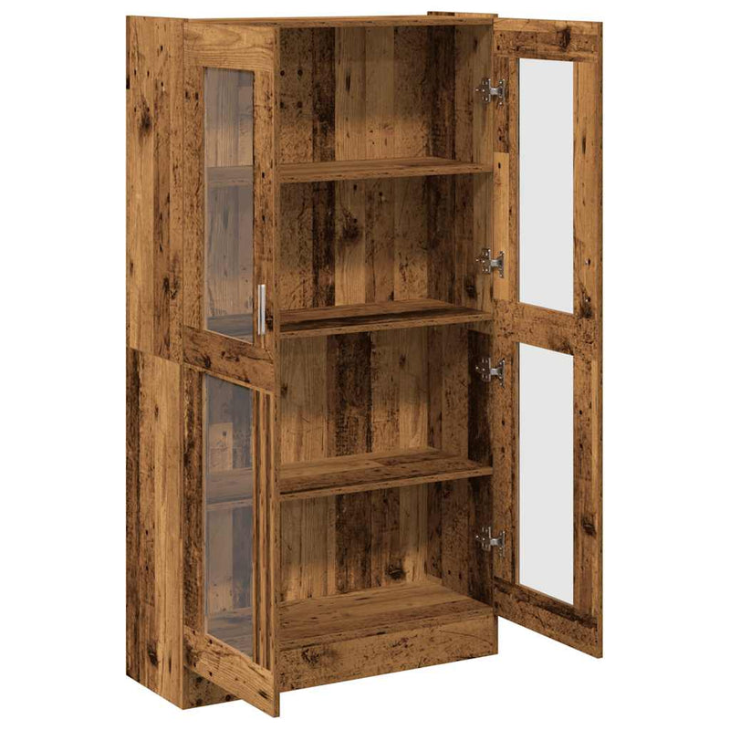 vidaXL antik fa színű szerelt fa magasszekrény 82,5 x 30,5 x 150 cm