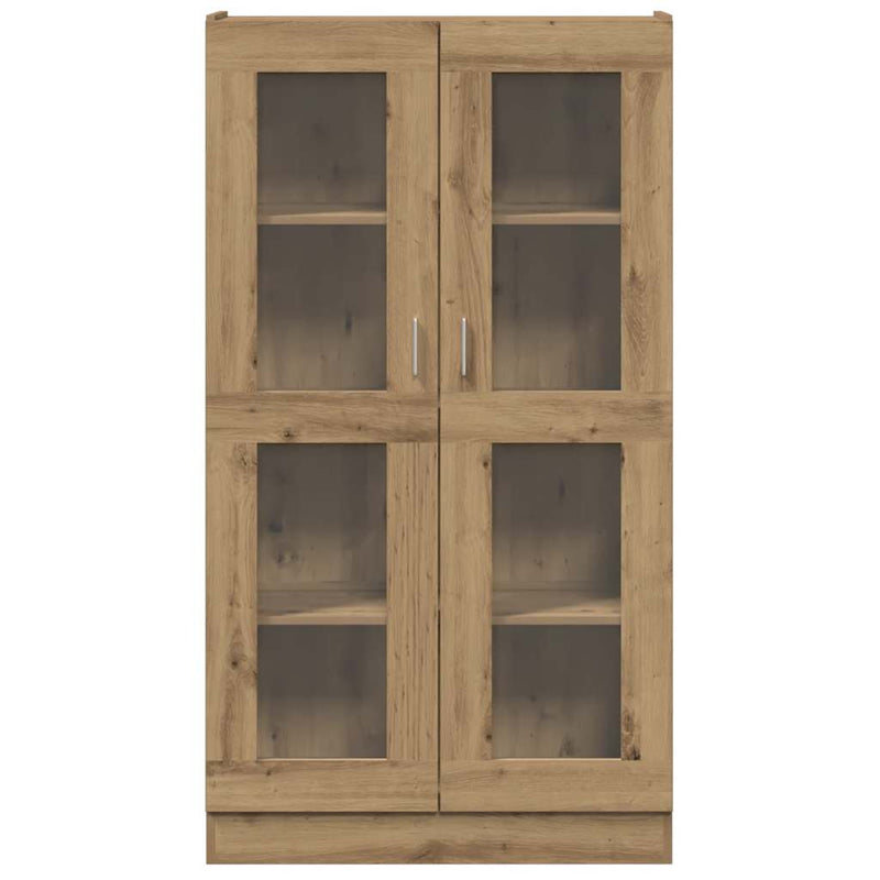 vidaXL kézműves tölgy színű szerelt fa magasszekrény 82,5x30,5x150 cm