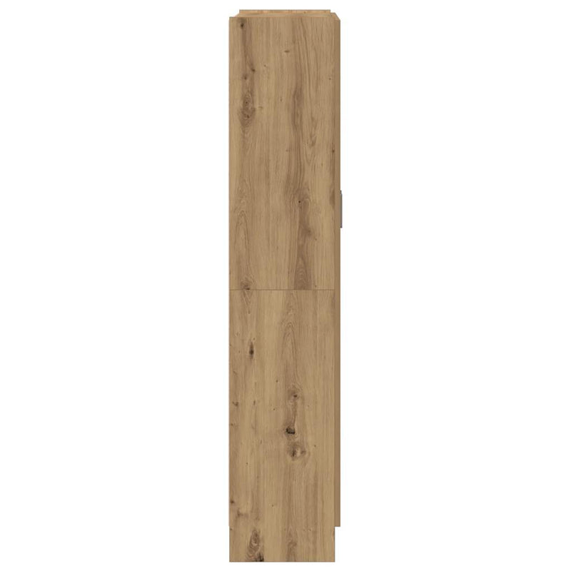 vidaXL kézműves tölgy színű szerelt fa magasszekrény 82,5x30,5x150 cm