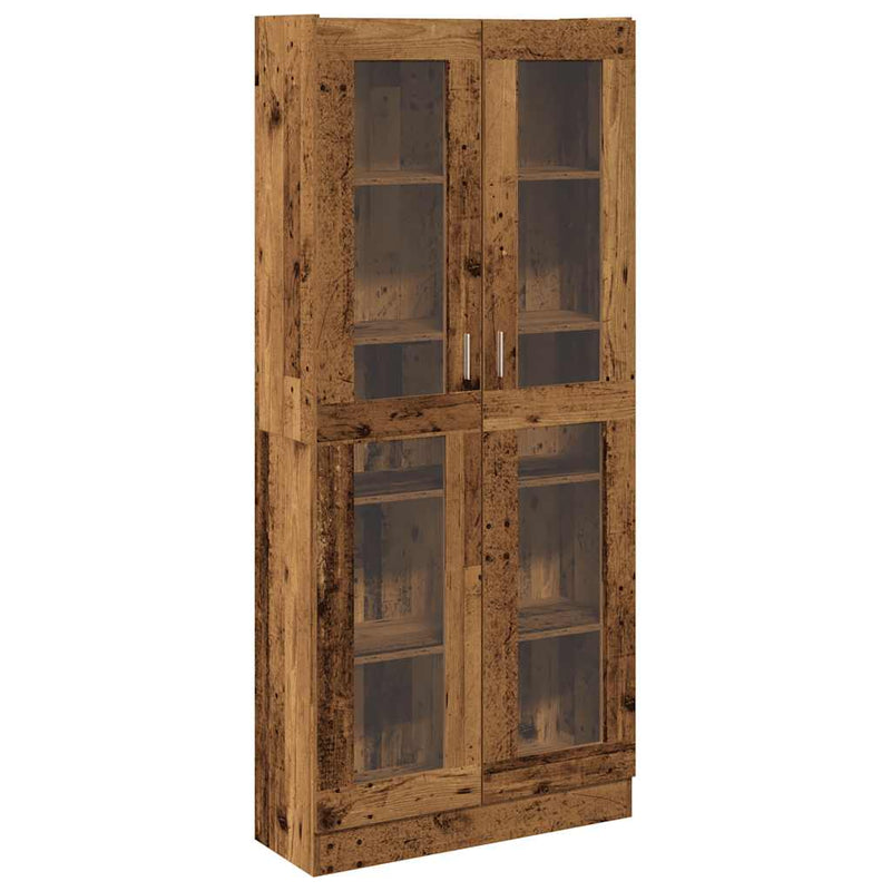 vidaXL antik fa színű szerelt fa magasszekrény 82,5 x 30,5 x 185 cm