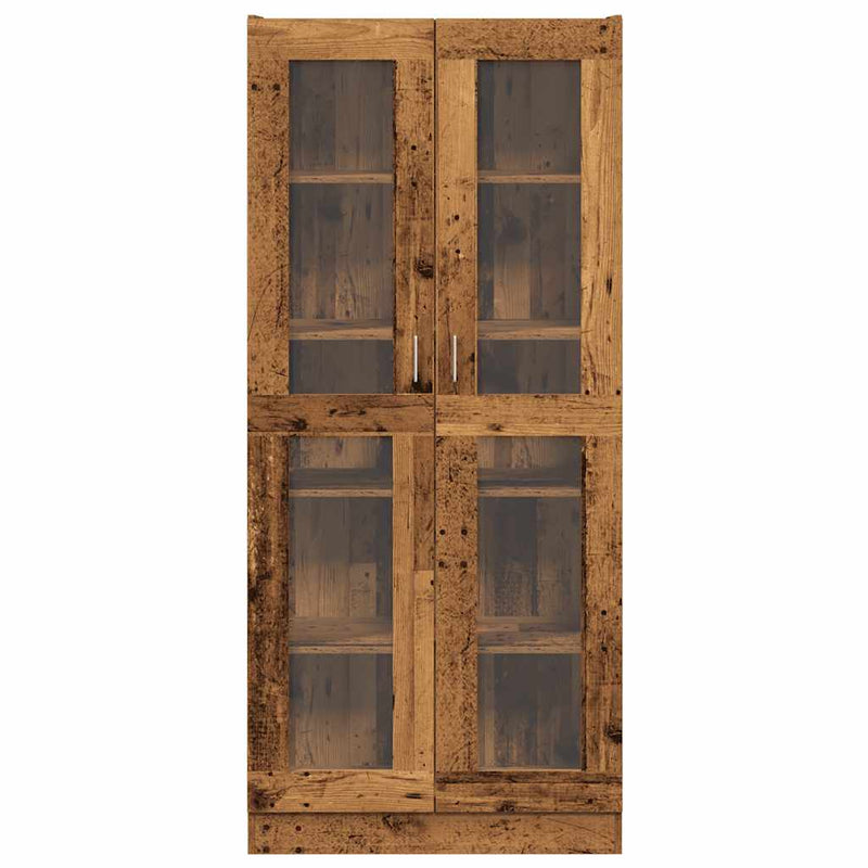 vidaXL antik fa színű szerelt fa magasszekrény 82,5 x 30,5 x 185 cm