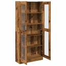 vidaXL antik fa színű szerelt fa magasszekrény 82,5 x 30,5 x 185 cm
