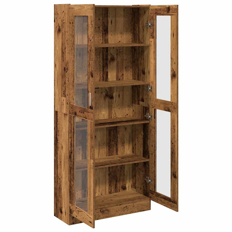 vidaXL antik fa színű szerelt fa magasszekrény 82,5 x 30,5 x 185 cm