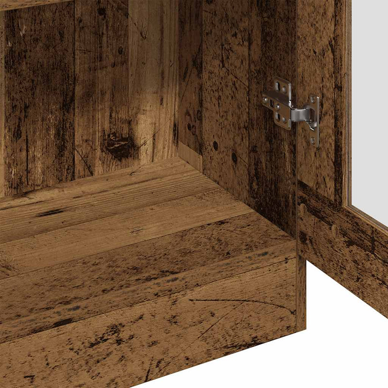 vidaXL antik fa színű szerelt fa magasszekrény 82,5 x 30,5 x 185 cm