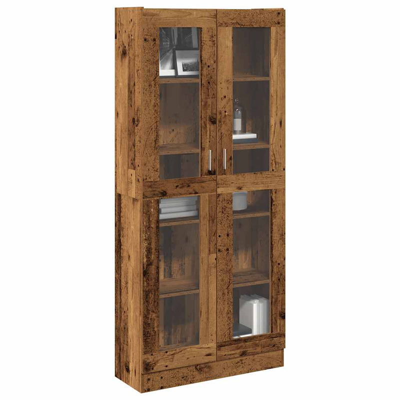 vidaXL antik fa színű szerelt fa magasszekrény 82,5 x 30,5 x 185 cm