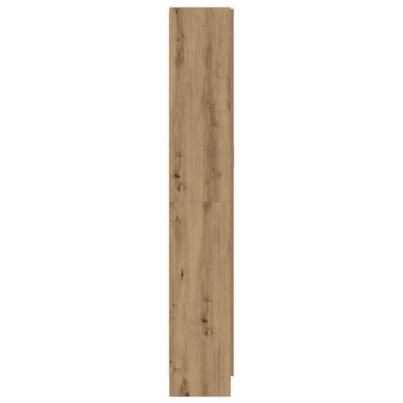 vidaXL kézműves tölgy színű szerelt fa magasszekrény 82,5x30,5x185 cm