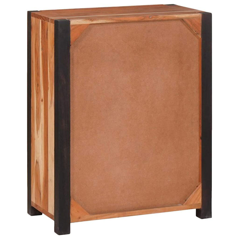 vidaXL Széf fiókkal 3 pcs Barna 110 x 30 x 75 cm Tömör akácfa