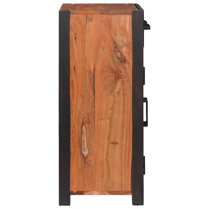 vidaXL Széf 2 pcs Barna 110 x 30 x 75 cm Tömör akácfa