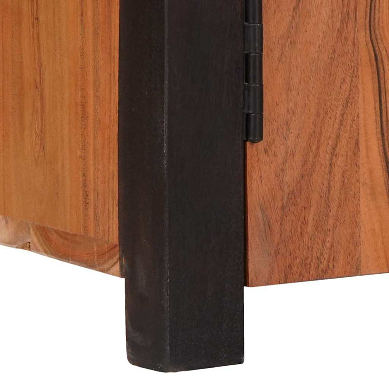 vidaXL Széf fiókkal 3 pcs Barna 165 x 30 x 75 cm Tömör akácfa