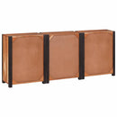vidaXL Széf fiókkal 3 pcs Barna 165 x 30 x 75 cm Tömör Akácfa