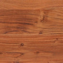 vidaXL Konzolasztal polcokkal Barna 110 x 30 x 75 cm tömör akácfa